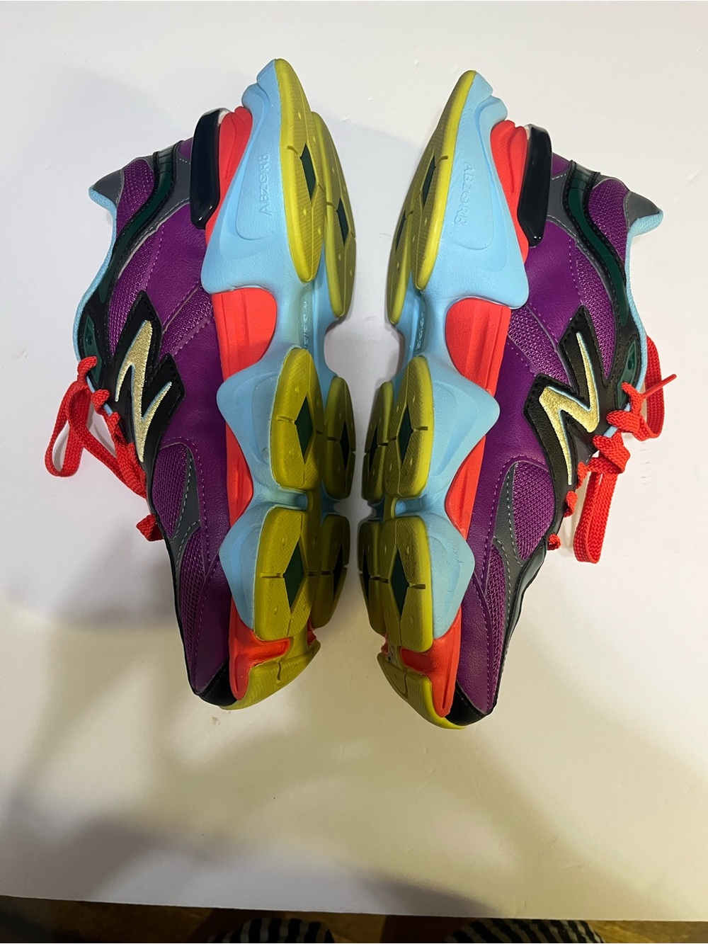 New Balance Multicolor Running Sneakers - Purple, Teal & Red - Picture 3 of 14